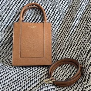 Kate Spade Brown Leather Tote Bag